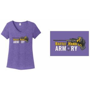 Battlehawk Armory The District Tri-Blend BattleHawk Armory V Neck T-Shirt - Purple - XS - $29.99 at BattleHawk Armory