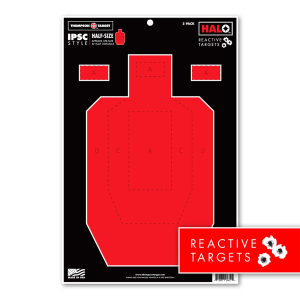 Thompson Targets HALO IPSC Half-Size 12.5x19 Reactive Targets 5 Pack