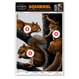 Thompson Target Life-Size Squirrel 12.5x19 Paper Targets 10 Pack