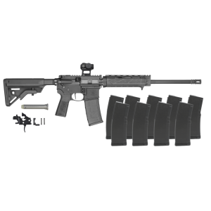 Smith & Wesson M&P15 Volunteer XV, 5.56mm, 16 Barrel, 10x 30rd Magazines, Red Dot, + Forced Reset Trigger Kit