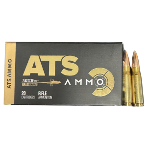 ATS Brass Centerfire FMJ Ammo