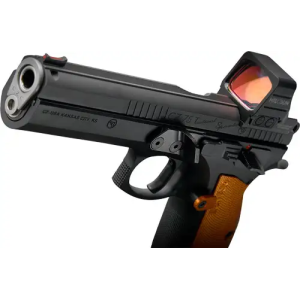 CZ CUSTOM TS ORANGE CUSTOM 9MM 5.2 19RD BLACK HOLOSUN COMP