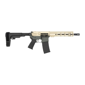 Shark Coast Tactical SCC07169FCAT-P Fisher Cat 5.56 NATO 30+1 Black Nitride Threaded Barrel, Aluminum Receiver w/Picatinny Rail, M-LOK Handguard, Polymer SB Tactical SBA3 Brace, Magpul MOE Grip, Right