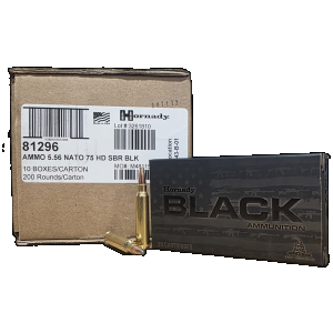 Hornady Black HD SBR InterLock Case Ammo