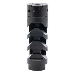 Armaspec ARM1932-BLK Muzzle Brake Harmonics-Tuner Black Stainless Steel 5/8x24 Threads 30 Cal