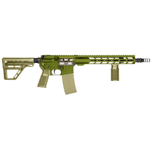 Patriot Ordnance Factory 02549 P-15 Base SMU 300 Blackout 30+1 13.75 Black Nitride Match Grade Barrel, Olive Drab Cerakote Aluminum Receiver w/Picatinny Rail, M-LOK Handguard, Amend2 Adjustable OD Gr