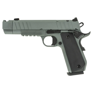 Tisas USA 1911 Night Stalker 10MM 4.25 Bull Barrel Gray/Black Cerakote Rail 10rd Pistol