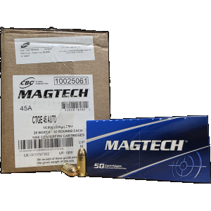 45 ACP/Auto Ammo - Bulk Magtech Range & Training Case FMJ Bulk Magtech Range & Training Case FMJ Ammo