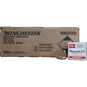 9mm Ammo - Bulk Winchester Ammo Target & Training Case FMJ Bulk Winchester Target & Training Case FMJ Ammo