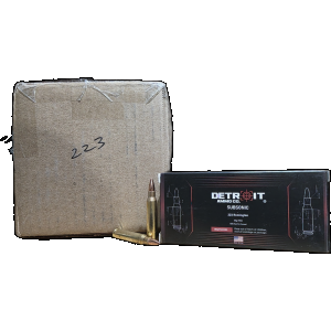 Detroit Co Subsonic Case FMJ Ammo
