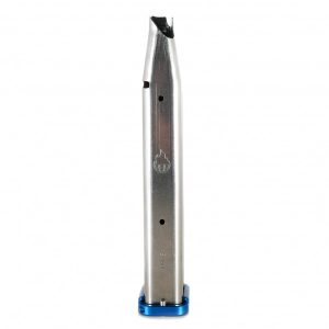 Atlas Gunworks 29 Round 9MM Premium Magazine, Slidelock, 170mm, SS, Blue