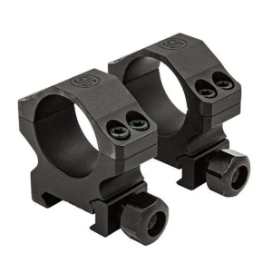 Sig Sauer ALPHA1 SCOPE RINGS, 1INCH, EXTRA HIGH PROFILE 1.25 IN. , ALUM, SIG HUNTING, COMPLETE SET, MATTE BLK - $59.35 at BattleHawk Armory