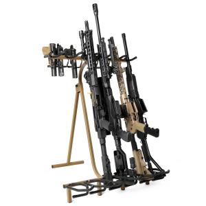 Savior Equipment Steel Mobile 6 Rifle + 8 Pistol Rack Stand, FDE