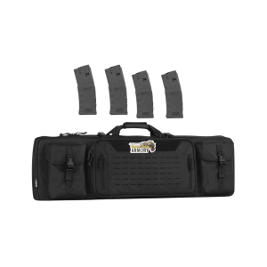 Savior Equipment Urban Warfare Double Rifle Bag- 36 Obsidian Black w/ 4 MFT Extreme 30rd Magazines