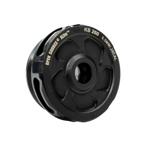 Precision Armament  K-Brake(TM) Ultracompact Suppressor Brake, OPEN SOURCE(R), 260 Cal (Black)