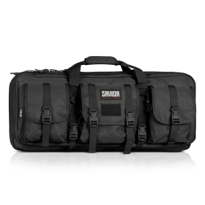 Savior Equipment American Classic Shorty Double Rifle Case Black 24 600D Polyester RB2412DGV1BK