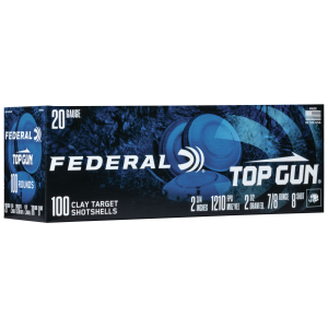 Federal TG201008 Top Gun  20Gauge 2.75 7/8oz 8Shot 100 Per Box/2 Case