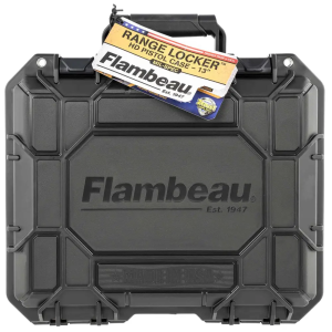 Flambeau Flambeau 1312SN Range Locker  13 Black Full Size Handgun Or Multiple Compact Handguns Polymer - $43.14 at BattleHawk Armory