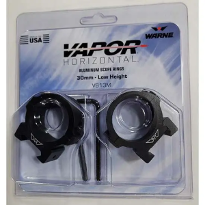Warne WAR VAPOR HORIZONTAL 30MM LOW MATTE RINGS - $24.31 at BattleHawk Armory