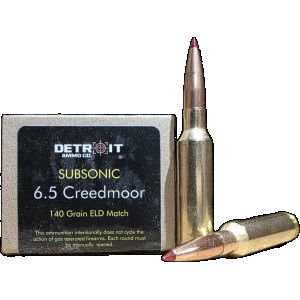Detroit Co Subsonic ELD Match Ammo