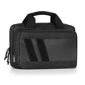 Specialist Low Profile Soft Pistol Cases - Specialist Soft Pistol Case Two Compartment Low Profile Blk