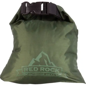 RED ROCK ROLL TOP DRY BAG 1 LITER WATERPROOF OD GREEN