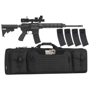 LMT Defender-L 5.56, 5.56mm, 16 Barrel, 5x- 30rd PMAG, Black, Rifle Kit w/ Vortex Venom LPVO & Bag