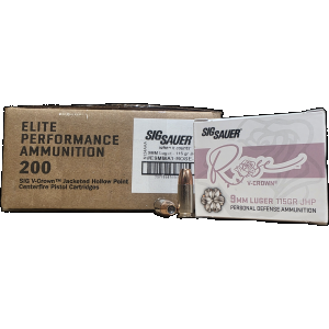 9mm Ammo - Sig Sauer Rose Case JHP Sig Sauer Rose Case JHP Ammo