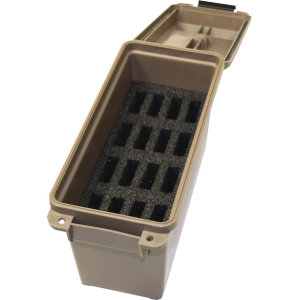 MTM TACTICAL MAGAZINE CAN DARK EARTH HOLDS 16 1911 MAGS