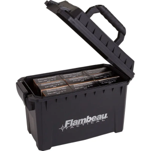 Flambeau 6415SB Compact Ammo Can 223 Rem,5.56x45mm NATO 20-rd Boxes Black