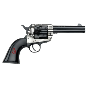 Pietta PFI357PR434BP 1873 Great Western II Pendleton Round?Up 357 Mag 6 Shot 4.75 Blued Engraved Barrel & Cylinder, Ultra Black Engraved Grip, Exposed Hammer