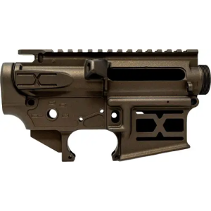 FAXON AR-15 X-TRA LITE RECEIVER SET BRONZE STRIPPED