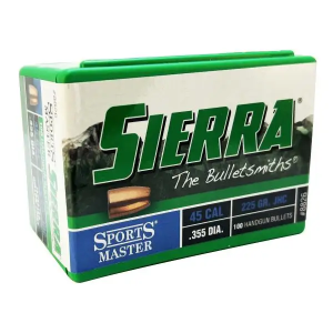 Sierra Pistol Bullets 45 CAL 225 GR JHC 100/ct