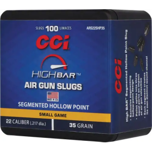 CCI HIGH BAR AIR PELLETS 22 35GR HP 100RD BOX 5BX/CS