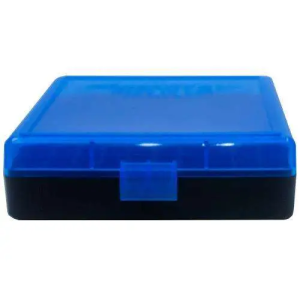 Berrys 69874 001 Ammo Box 9mm Luger,380 ACP 100rd Blue Lid w/Black Bottom