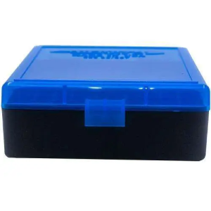 Berrys 95182 003 Ammo Box 38 Special,357 Mag 100rd Blue Lid w/Black Bottom