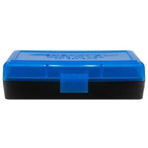 Berrys 53852 401 Ammo Box 9mm Luger,380 ACP 50rd Blue Lid w/Black Bottom