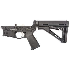 Spike's Tactical Multi-Cal Calico Jack Complete Lower Receiver w/ Enhanced Lower Parts Kit & Magpul, Black