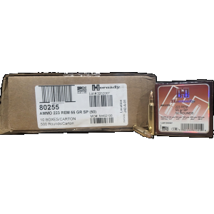 223 Rem Ammo - Bulk Hornady Custom SP Case Bulk Hornady Custom SP Case Ammo