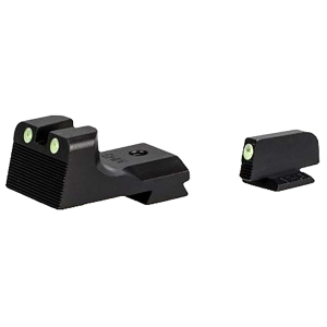 Kimber Kimber Mfg.,inc ML11230 1911 Ledged Night Sight Set  Green/Tritium Black Outline Front Sight-Green/Tritium Black Outline Rear Sight - $141.53 at BattleHawk Armory