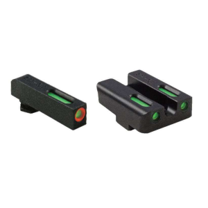Truglo Truglo TG13RS3PC Brite-Site TFX Pro Day/Night Sights Ruger American Tritium/Fiber Optic Green w/Orange Outline Front U-Notch Green Rear Black - $102.22 at BattleHawk Armory