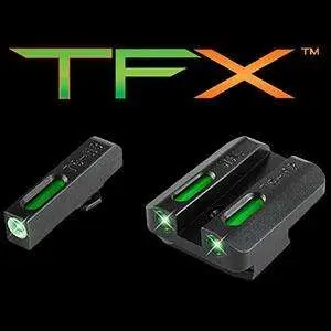 Truglo Truglo TG13WA1A Brite-Site TFX Day/Night Sights Walther PPQ Tritium/Fiber Optic Green w/White Outline Front Green Rear Black - $92.15 at BattleHawk Armory