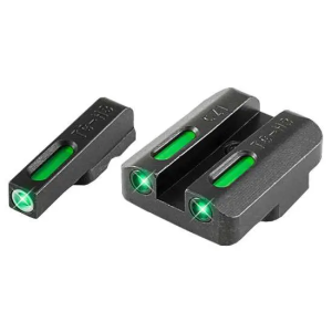 Truglo Truglo TG13CZ1A Brite-Site TFX Day/Night Sights CZ 75 Tritium/Fiber Optic Green w/White Outline Front Green Rear Black - $90.89 at BattleHawk Armory