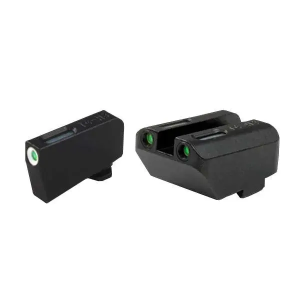 Truglo Truglo TG13GL5A TFX  fits Glock 20,21,25,28-32,37,40-41 3 Dot Green Tritium w/White Outline Front Green Rear Black - $92.75 at BattleHawk Armory