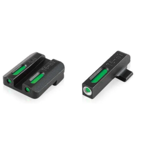 Truglo Truglo TG13WA3A Brite-Site TFX Day/Night Sights Walther CCP Tritium/Fiber Optic Green w/White Outline Front Green Rear Black - $82.94 at BattleHawk Armory