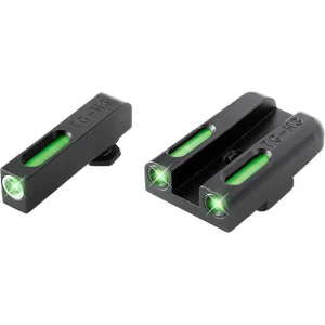 Truglo Truglo TG13MP1A Brite-Site TFX Day/Night Sights S&W M&P Tritium/Fiber Optic Green w/White Outline Front Green Rear Black - $90.89 at BattleHawk Armory
