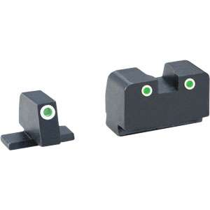 Ameriglo AmeriGlo XD181 Tall Suppressor Height Sight Springfield XD/XD(M) Green Tritium w/White Outline Black - $69.71 at BattleHawk Armory