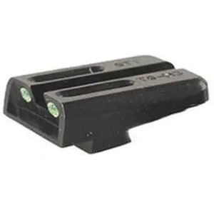 Truglo Truglo TG131GT2Y Brite-Site TFO High Set Fits Glock 20/21/29/30/31/32/37 Tritium/Fiber Optic Green Front Yellow Rear Black - $67.90 at BattleHawk Armory