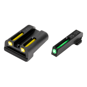 Truglo Truglo TG131XTY Brite-Site TFO Springfield XD Tritium/Fiber Optic Green Front Yellow Rear Black - $67.90 at BattleHawk Armory