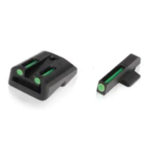 Truglo Truglo TG131GT1A Brite-Site TFO Fits Glock 42/43 Tritium/Fiber Optic Green Front/Rear Black - $67.90 at BattleHawk Armory